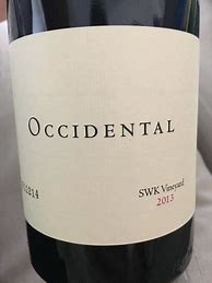 Image result for Occidental Pinot Noir SWK