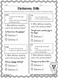 Image result for Dictionary and Word Meaning Worksheets