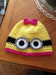 Image result for Crochet Minion Hats for Kids