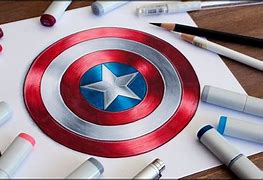 Image result for Captain America Shield Sketch