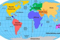 Image result for Continents and Seas
