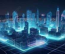 Image result for Futuristic Hologram City