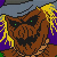 Image result for Scarecrow Batman Pixel Art