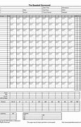 Image result for Printable Blank Scorecards Baseball