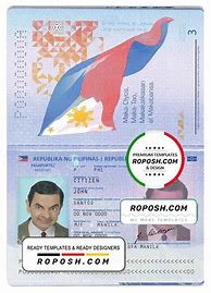 Image result for Philippine Passport Template