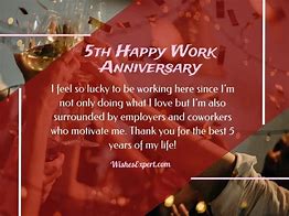 Image result for 5 Year Work Anniversary Quotes