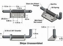 Image result for Slam Latch with Spring Loaded Plunger