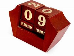 Image result for Wooden Desk Calendar