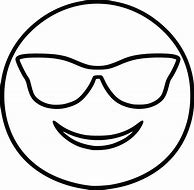 Image result for Sunglasses Emoji Coloring