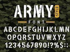 Image result for Military Block Numer Stencil