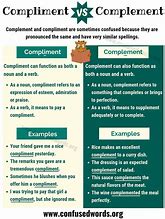 Image result for Complement Compliment