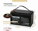 Image result for Weize Battery Chart