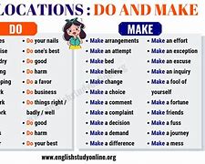 Image result for Make and Do Examples