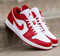 Image result for Nike Air Jordan 1 Low Red and White
