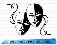 Image result for Theater Mask Silhouette