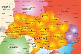 Image result for Ukraine States Map