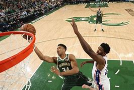 Image result for Embiid Stole Giannis MVP