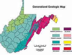 Image result for West Virginia Geology Map