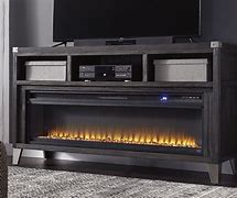 Image result for Electric Glass Fireplace TV Stand
