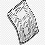Image result for newspaper clip art black and white