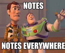 Image result for Looks at Notes Meme