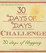 Image result for 30 Days Challenge Book