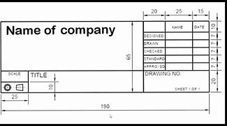 Image result for Title Block AutoCAD