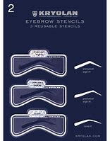 Image result for Printable Eyebrow Stencils Actual Size