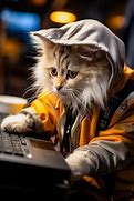 Image result for Cat Hoodie Laptop