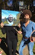 Image result for Bob Ross Beard with Makeup