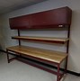 Image result for Work Bench with Upper Cabinet