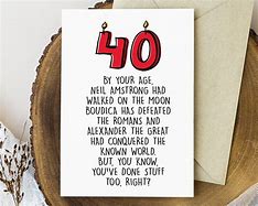 Image result for 40th Birthday Cards for Him