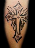 Image result for Tribal Crosses Tattoo Designs