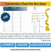 Image result for Measuring Bra Size Chart
