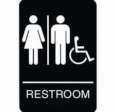 Image result for Restroom Sign Print