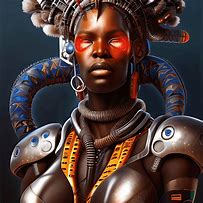 Image result for Cyberpunk African American Woman