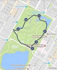 Image result for Central Park Walking Tour Map