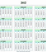 Image result for 2012 Calendar