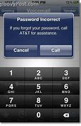 Image result for Wrong Phone Password Screen
