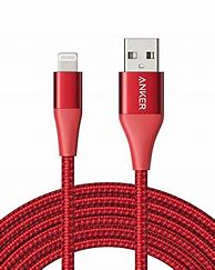 Image result for Red iPhone Charger Cable
