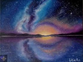 Image result for Milky Way Canvas Painting