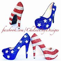 Image result for American Flag High Heel Shoes