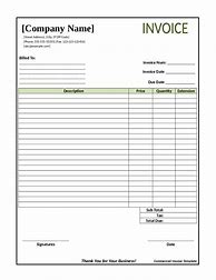 Image result for Blank Invoice Template PDF