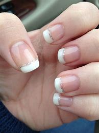 Image result for French Tip Prom Nails