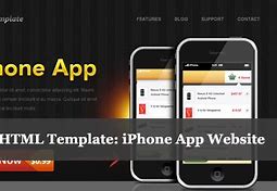 Image result for Free HTML Template of iPhone