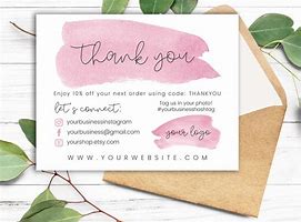 Image result for Thank You for Your Order Cards