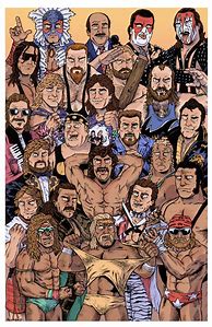 Image result for Wrestling Cartoon Poster