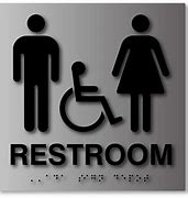 Image result for ADA Compliant Restroom Signs