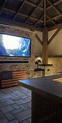 Image result for Outdoor TV Setup Ideas On Rolling TV Stand and Speakers