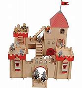 Image result for Wooden Castle Playset